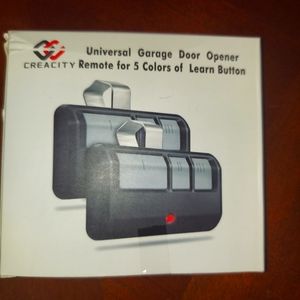 NEW! Universal Garage Door Opener "Creacity" Remote for 5 colors of learn button